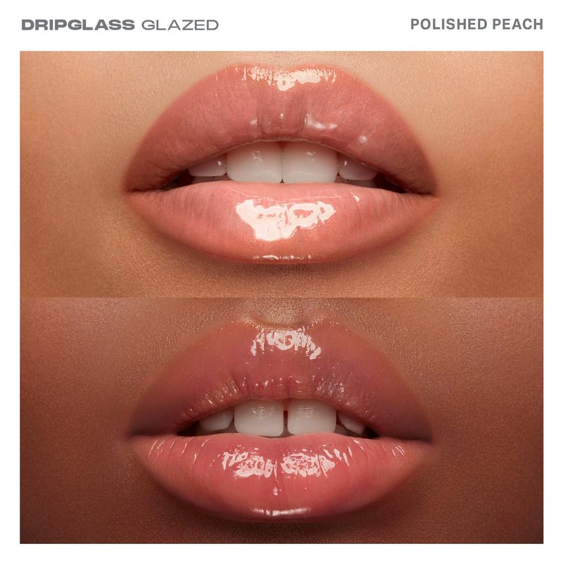 MORPHE Dripglass Lip Gloss - High Shine Semi-Sheer or Full Coverage - Infused With Squalane & Vitamin E | Polished Peach (0.13 Fl Oz)