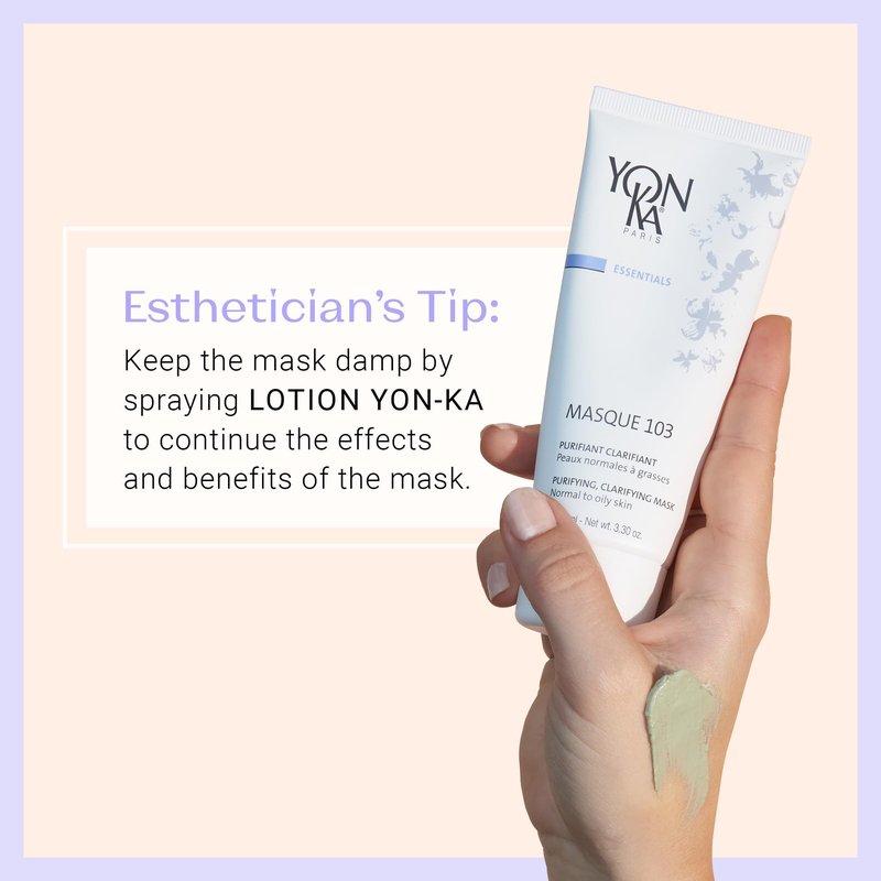 Yon-Ka Masque 103 | Clay Face Mask | Clarify Skin and Tighten Pores with Botanical Extracts and Triple Clay Blend | Oily and Acne Prone Skin | Paraben-Free | 3.30 oz