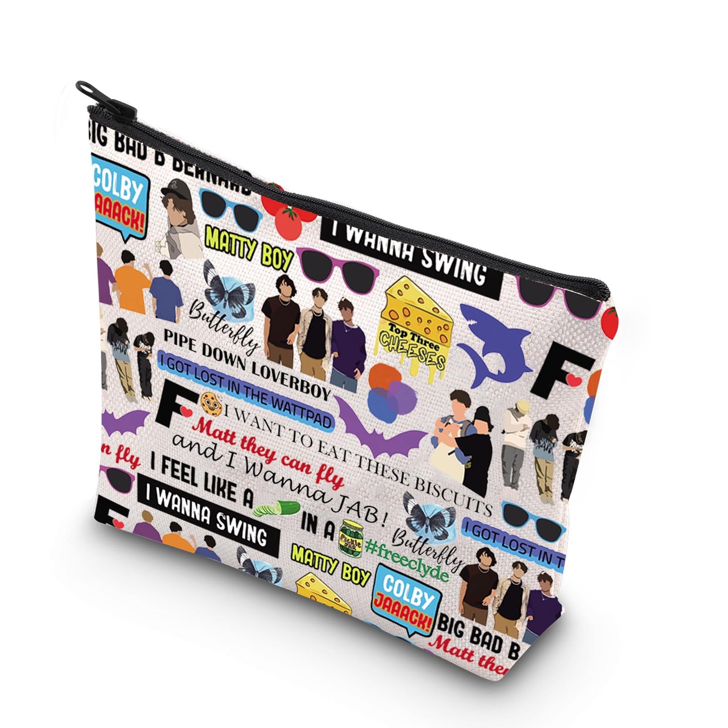 JNIAP Channel Video Makeup Bag Channel Video Gifts Team Orange Purple Blue Gifts Channel Video Merchandise(wanna swing Tote)