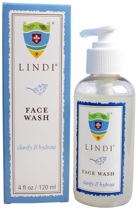 Lindi Skin Face Wash - Gentle Non-Foaming Daily Cleanser for Sensitive & Compromised Skin, Won't Strip, Sting, or Disturb the Skin Barrier, Reduce Facial Rashes, Redness, and Itching (4 fl oz)