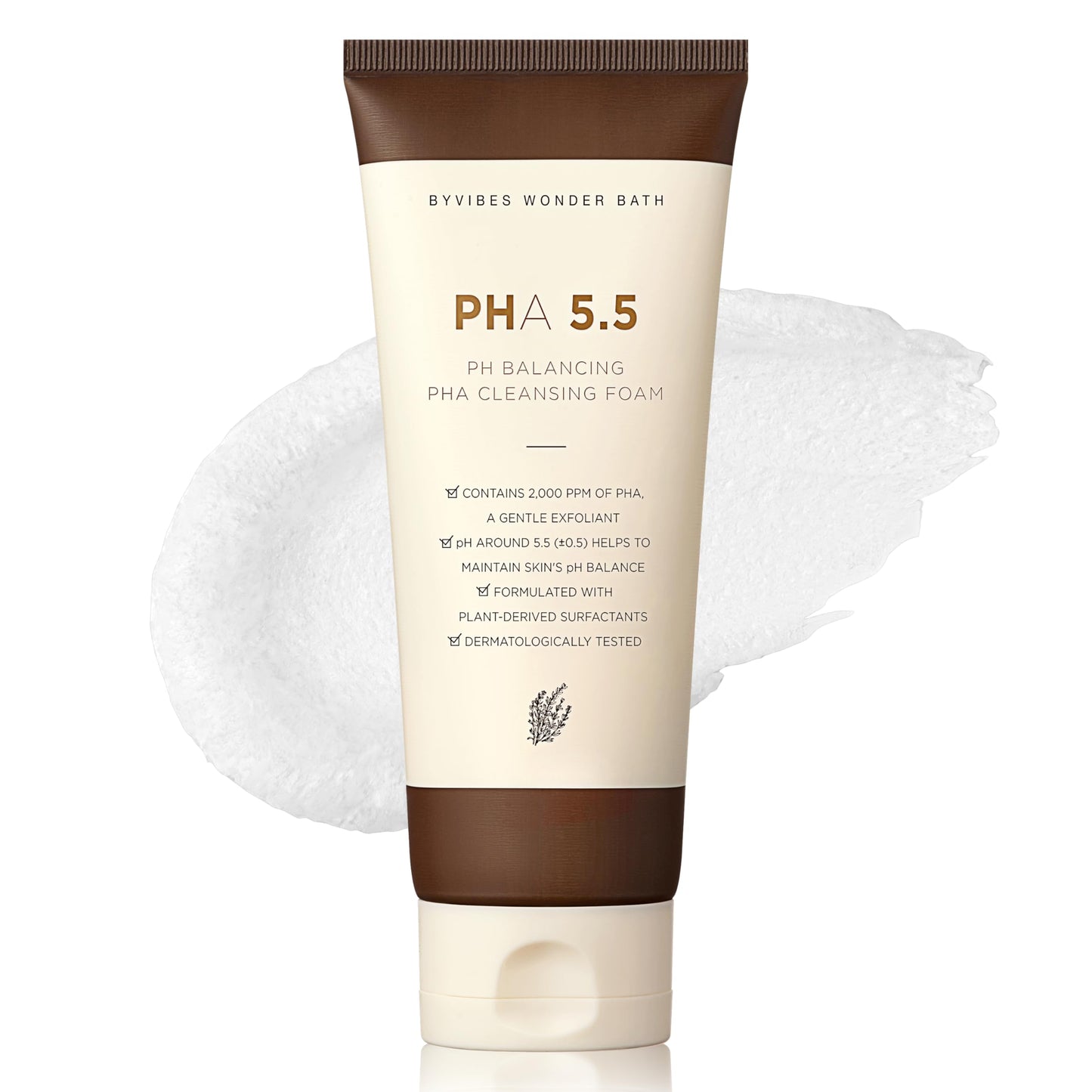 CHOSUNGAH BEAUTY PH Balancing PHA Cleansing Foam - Korean Face Wash for Sensitive Skin, Gentle Hydrating Facial Cleanser, Exfoliating Skin care, 4.4 Fl Oz (130ml)