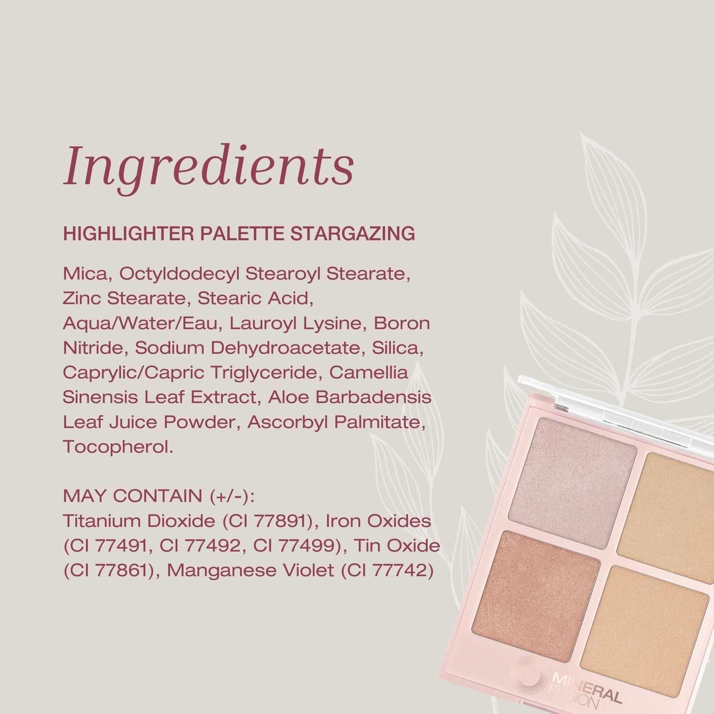 Highlighter Palette, Lightweight Shimmer, Stargazing