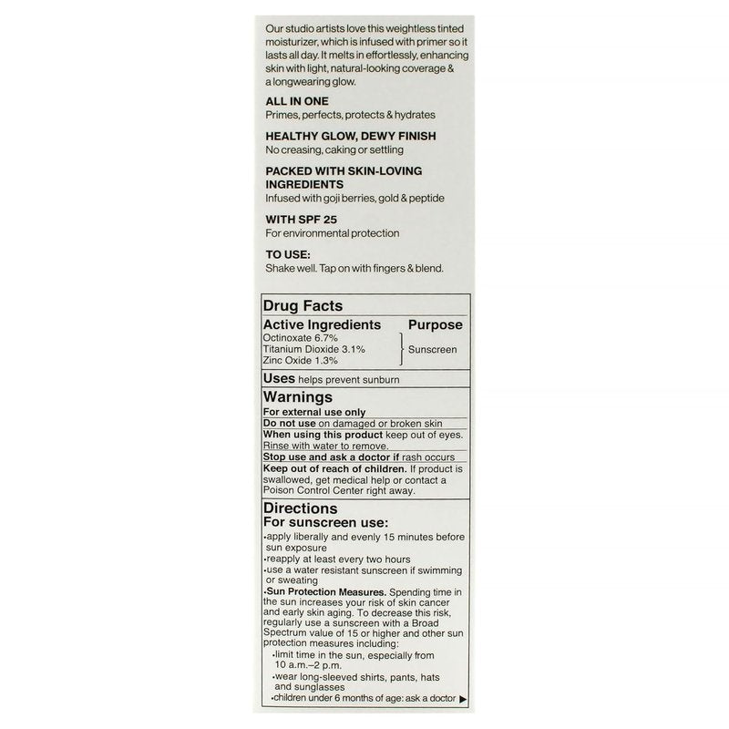 Smashbox Halo Healthy Glow Tinted Moisturizer - SPF 25 | Hydrating, Buildable Coverage with Hyaluronic Acid & Niacinamide