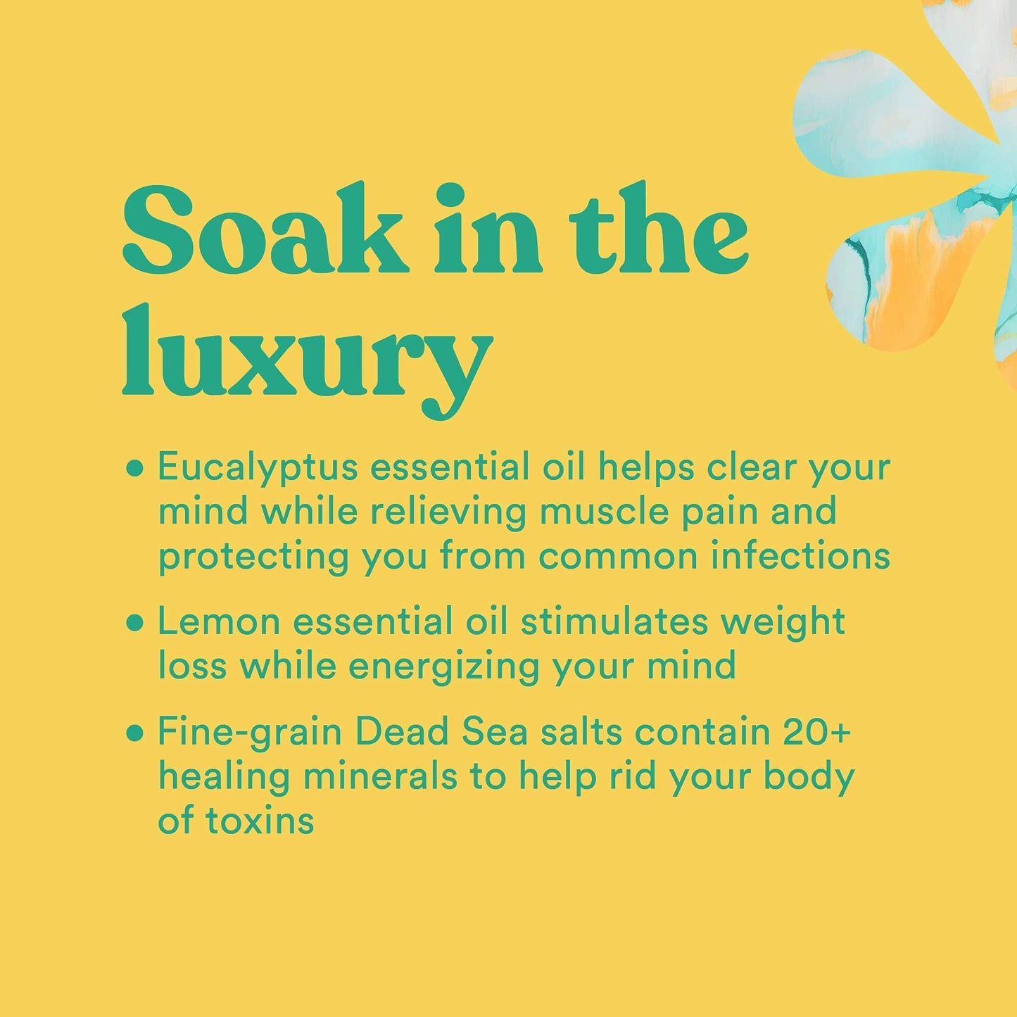 ASUTRA Dead Sea Bath Salts (Detox & Slim Down), 16 oz - Soak in Rich & Vital Healing Minerals - Purify & Energize with Eucalyptus, Sweet Orange, & Lemon Essential Oils
