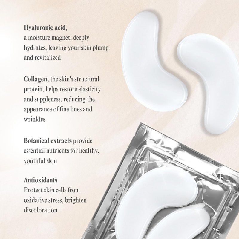 WILMA SCHUMANN Collagen Under Eye Patches, Dark Circle & Wrinkles Under Eye Mask, Pack of 5