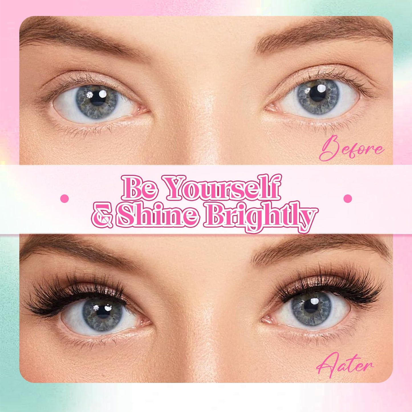 FADVAN 100D 3D Wispy Lash Clusters 280pcs, C Curl 8-16mm Individual False Eyelashes, Natural DIY Cluster Extensions for Beginners