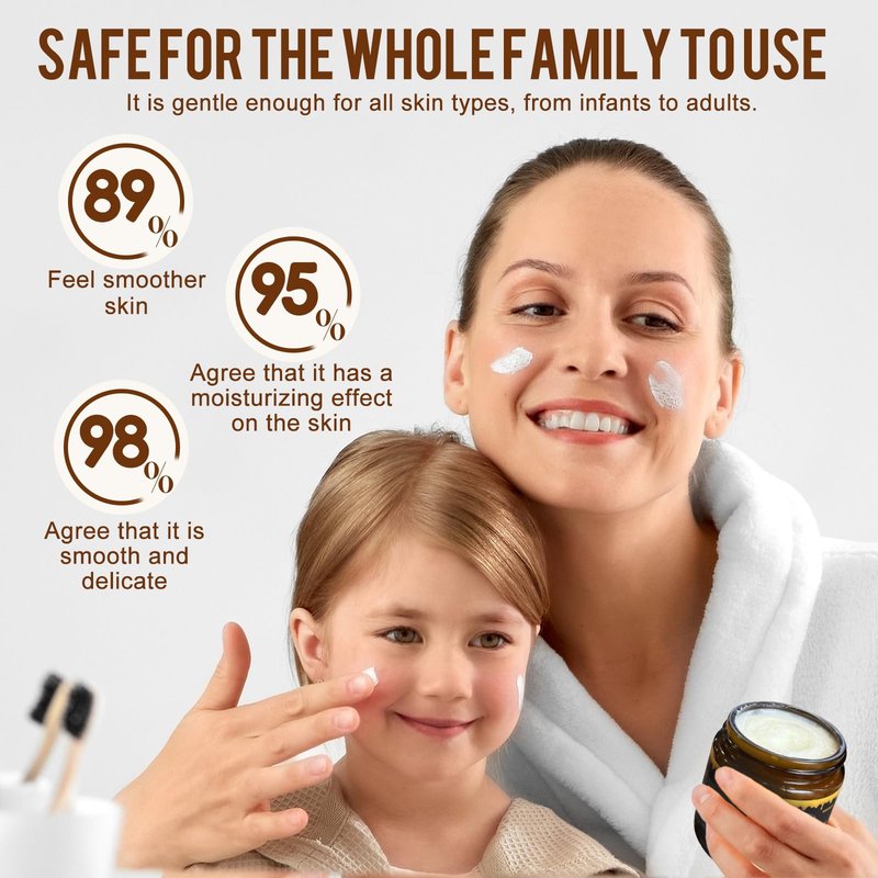 Tallow Face Moisturizer(4.2 oz) - 100% Grass - Fed Beef Tallow Blended with Organic Beeswax and Honey Balm - Tallow and Honey Balm - Deep Wrinkle-Fighting Moisturize,Suitable for All Skin Types