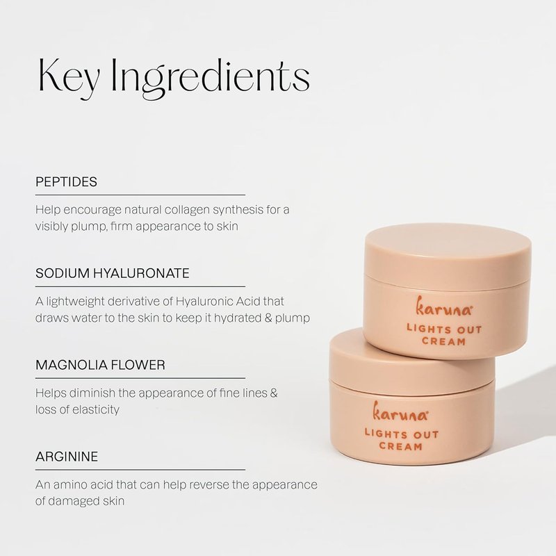 Karuna Night Cream - Anti-Wrinkle Moisturizer with Peptides & Hyaluronic Acid | 50 ml