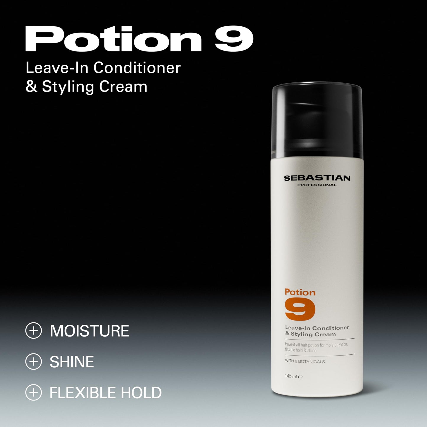 Sebastian Professional Potion 9 Leave-In Cream | Leave-in Conditioner with Flexible Hold | 16.9 fl oz | Packaging May Vary