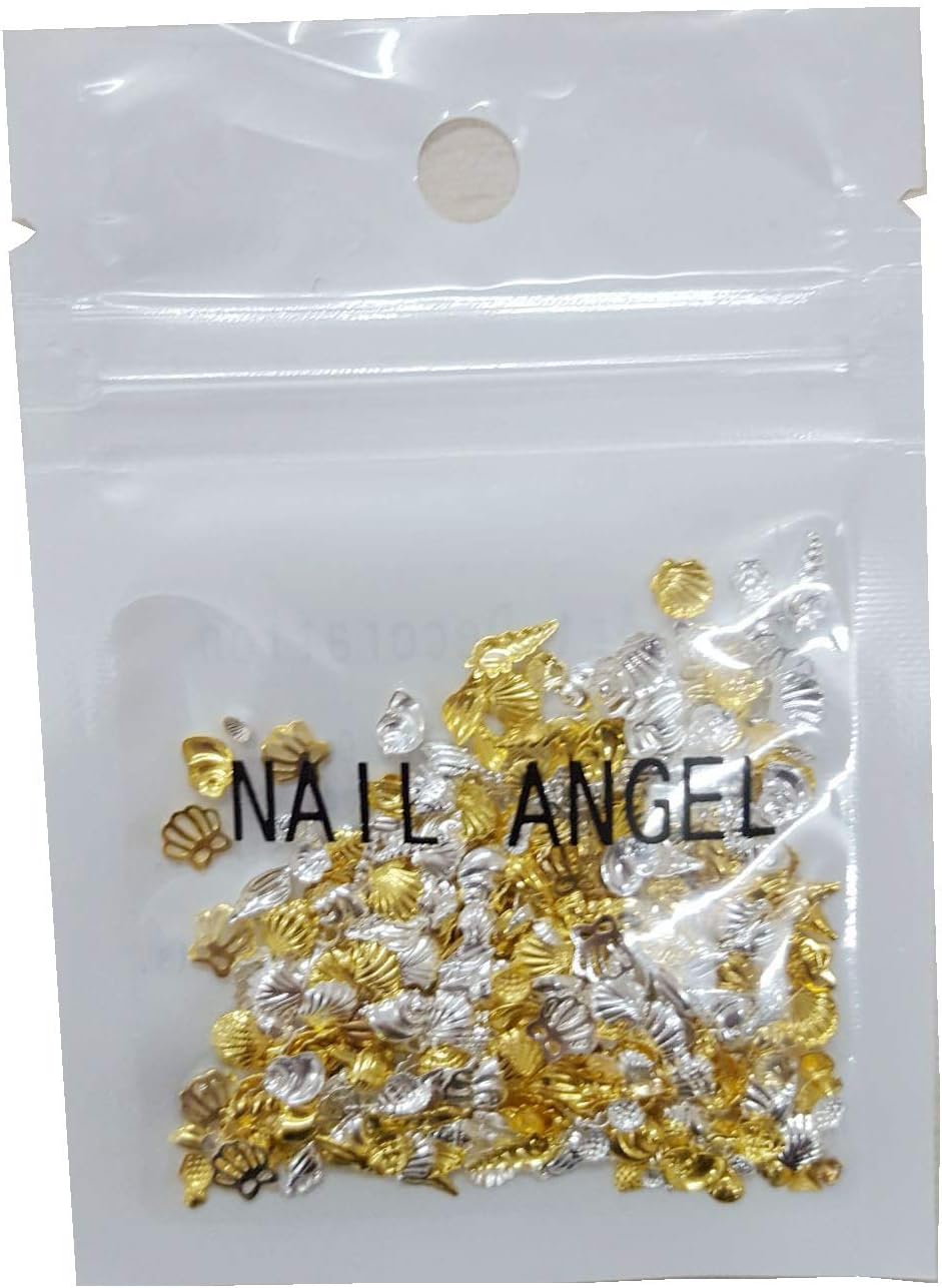 Nail Art Metal Studs - 500pcs Shell & Starfish Shapes for Creative Designs | Mixed Sea Series