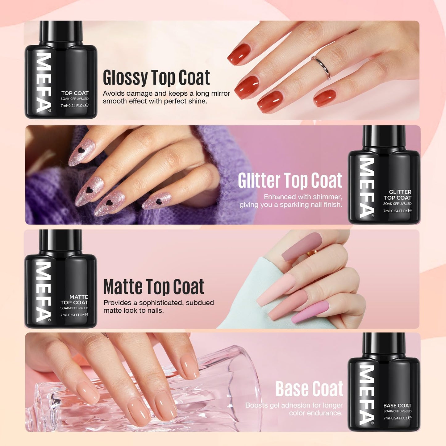 Gel Nail Polish Kit with UV Light - 32 Colors Soak Off Gel Set | Matte & Glossy Finish for DIY Manicures