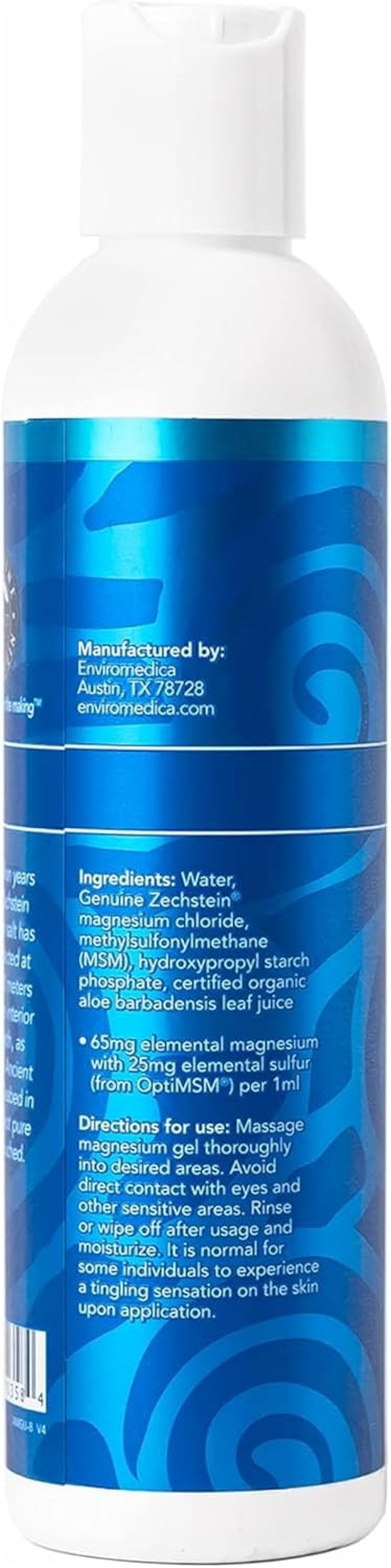Magnesium Gel Ultra with OptiMSM & Aloe Vera - Topical Relief for Massage | 8oz