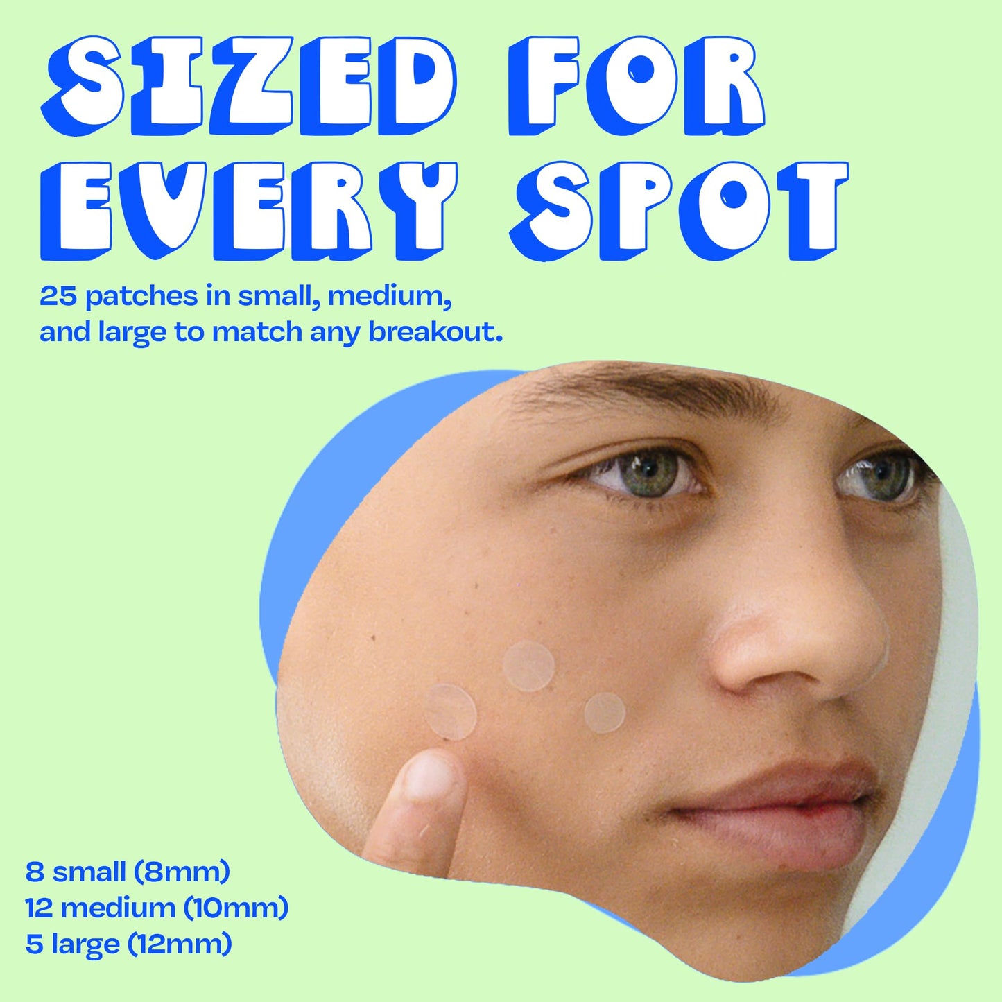 JB SKRUB Pimple Patches for Kids, Teens & Boys‚ 3 Pack of 75 Hydrocolloid Patches with Salicylic Acid & Niacinamide‚ Multiple Sizes