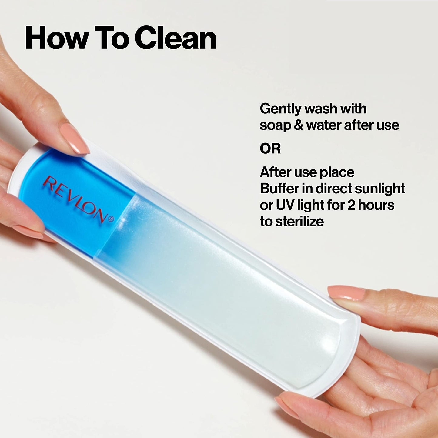 Revlon Glass Foot File and Buffer, Pedicure Tool, Callus and Dead Skin Remover, 1 Count