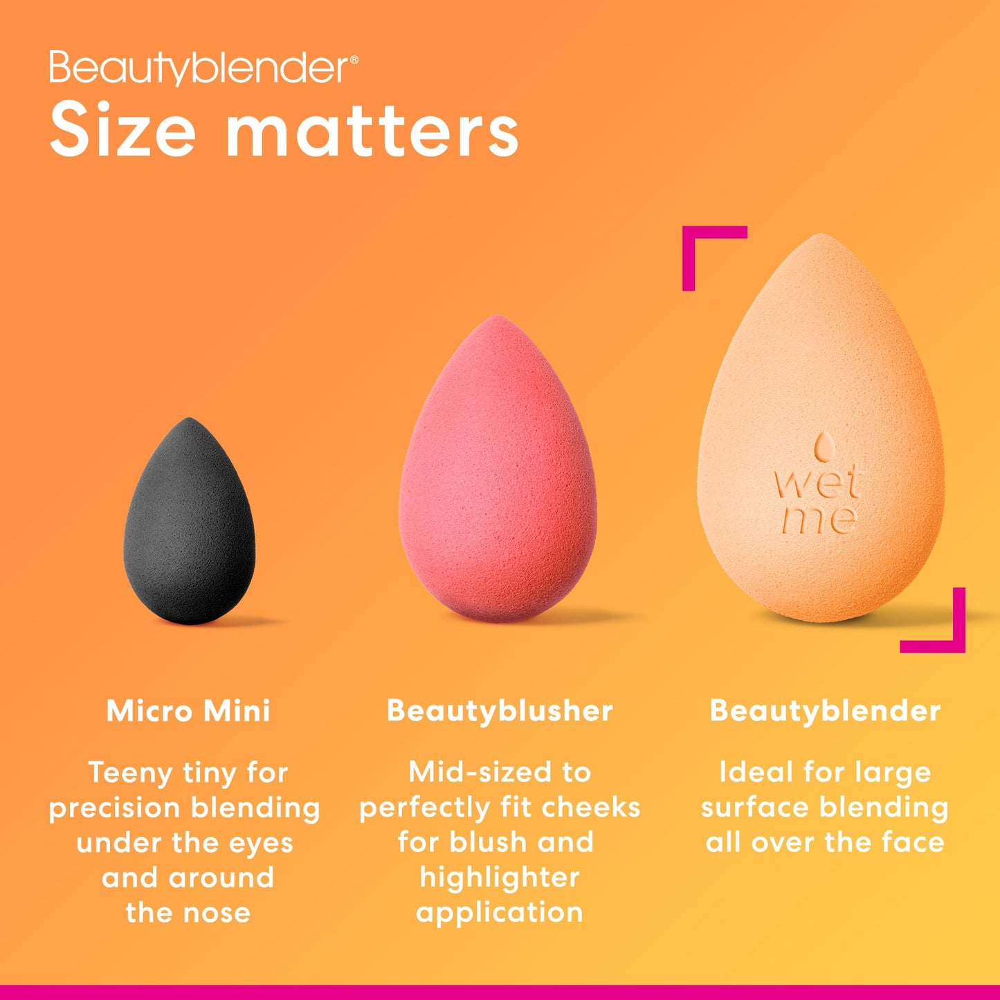 Beautyblender® Original Beauty Blender Makeup Sponge, Super-Soft Foam Easily Blends Foundations, Powders & Creams, Made in USA, Reusable, Washable, Streak Free Application, Vegan, Cruelty Free