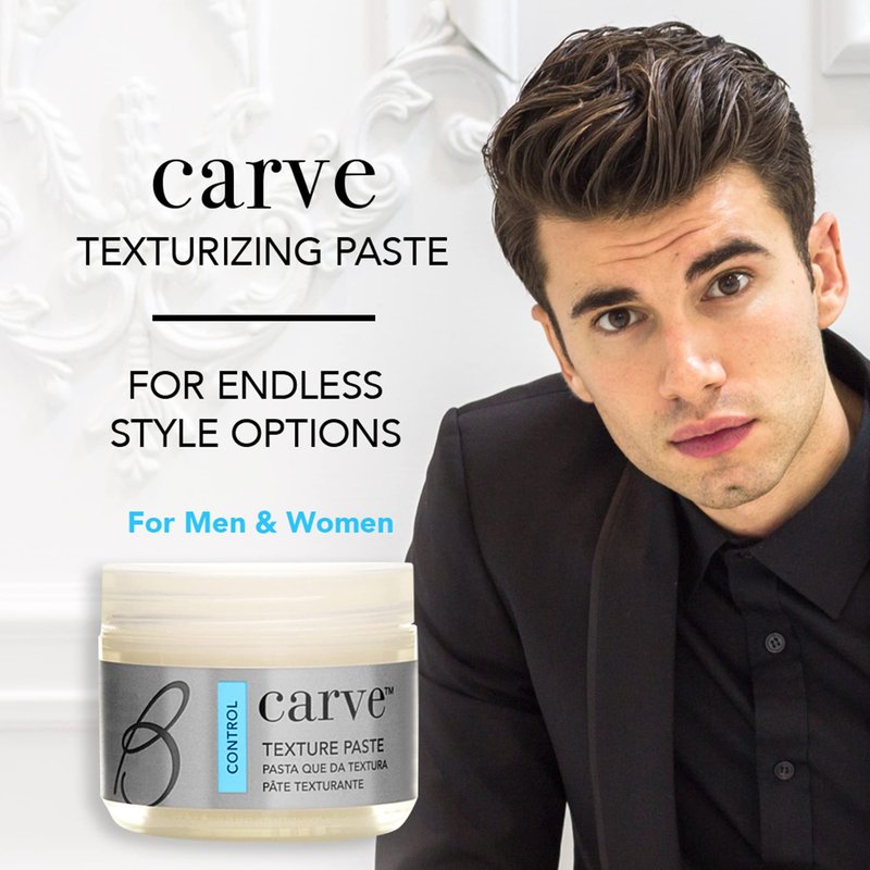 Brocato Carve Texture Hair Paste, 2 Oz | Styling Texturizer Cream Products for Men and Women - Volumizing and Texturizing Product for Molding, Shaping and Sculpting | Adds Shimmering Semi Gloss Finish