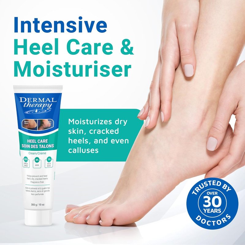 Heel Care Cream - Intense Foot Moisturizer with Urea & AHA | Non-Greasy Formula, 300g