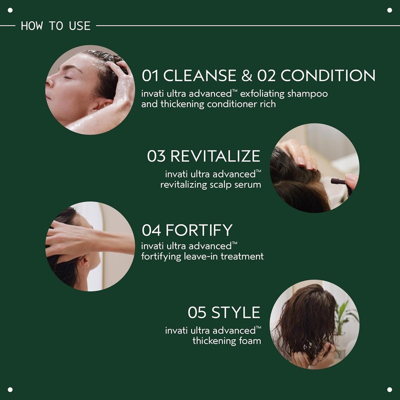 Aveda Invati Ultra Exfoliating Shampoo & Thickening Conditioner Duo - For Medium to Thick Thinning Hair | 6.7 Fl Oz