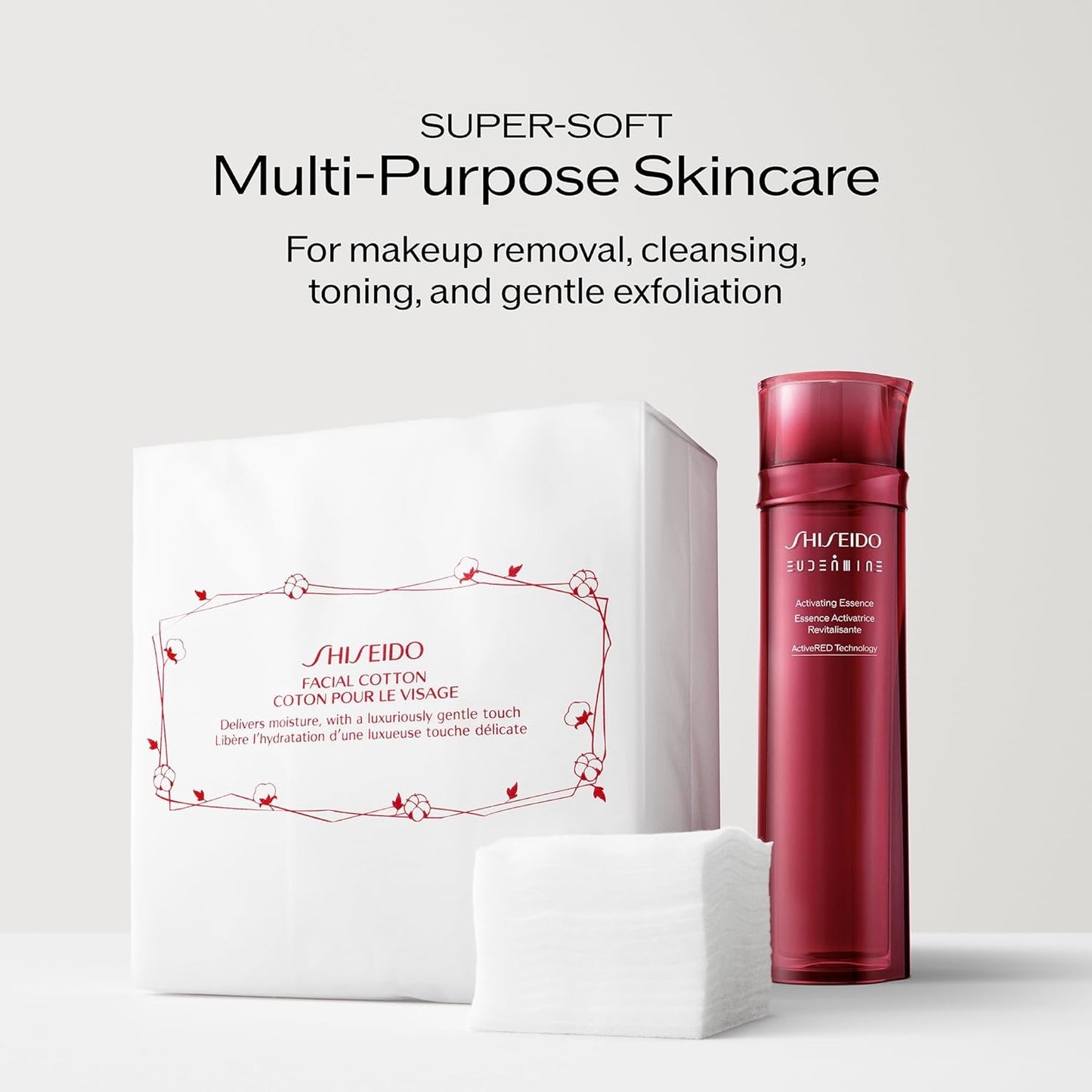 Shiseido Treatment Softener - Hydrating Facial Toner for Smooth Skin | 150 mL + 165 Cotton Pads