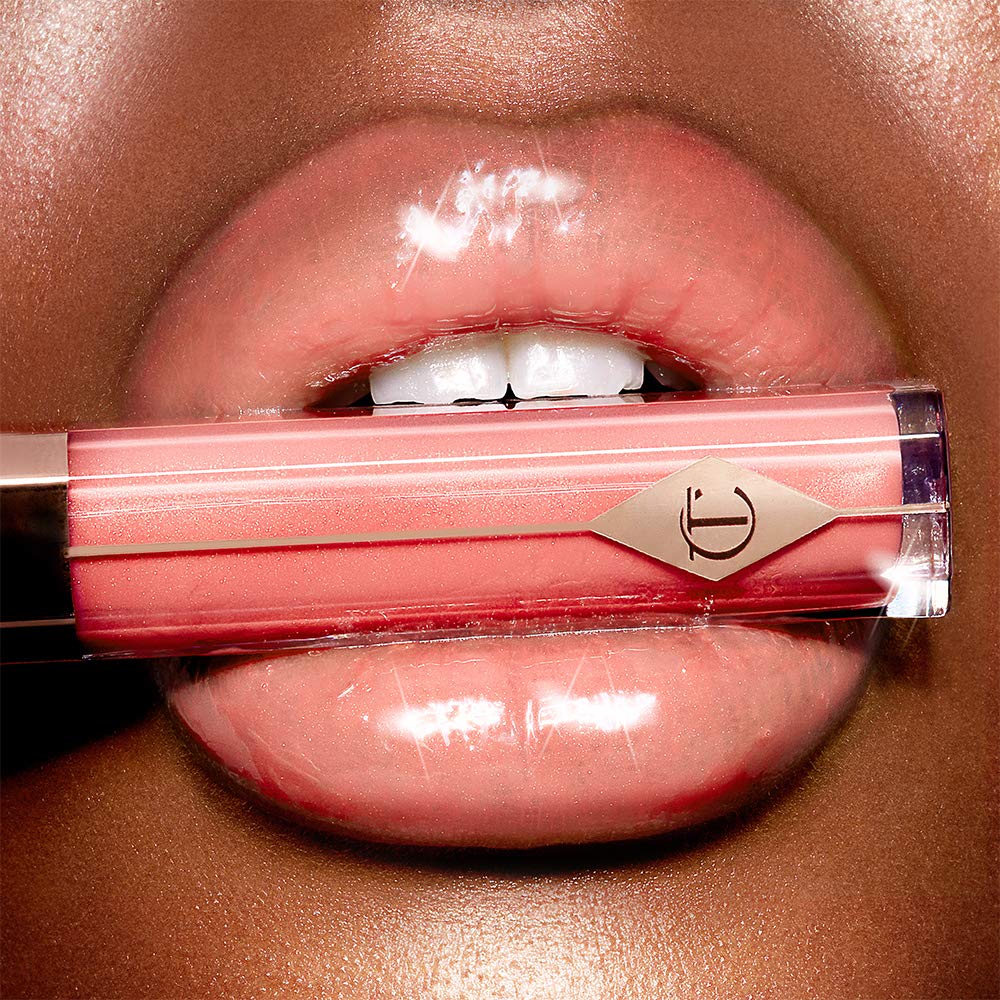 Charlotte Tilbury Lip Lustre Hydrating Lip Gloss - High Shine Non-Sticky Formula with Lotus Extract - Long Lasting Moisturizing Makeup, Velvet Soft Finish - Portobello Girl, Sheer Pink
