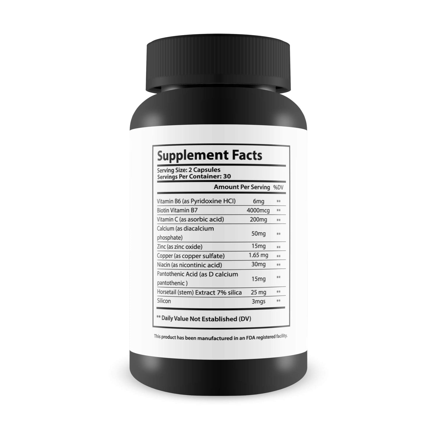 Magnetique Hair Growth -Promotes Stronger, Longer, Healthier Hair - GMO Free with Natural Ingredients