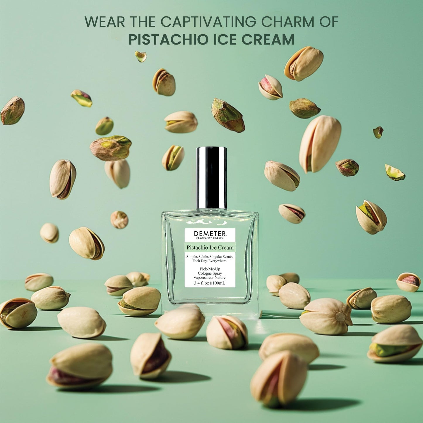 DEMETER Pistachio Ice Cream 3.4 oz. Cologne Spray, Perfume for Women and Men