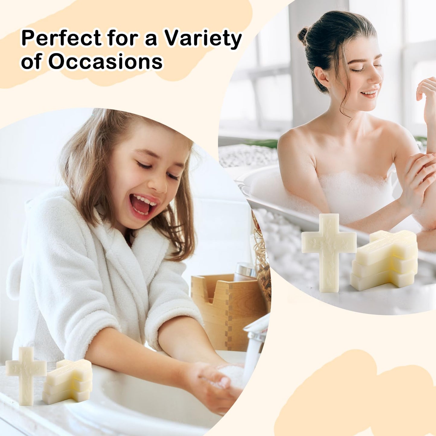 50 Pcs Baptism Favors Set Cross Soap for Girls and Boys,Baptism Party Favors for Guests,Christening Souvenirs for First Communion Favors,Recuerdos De Bautizo Para Niño Niña,Primera Comunion Recuerdos