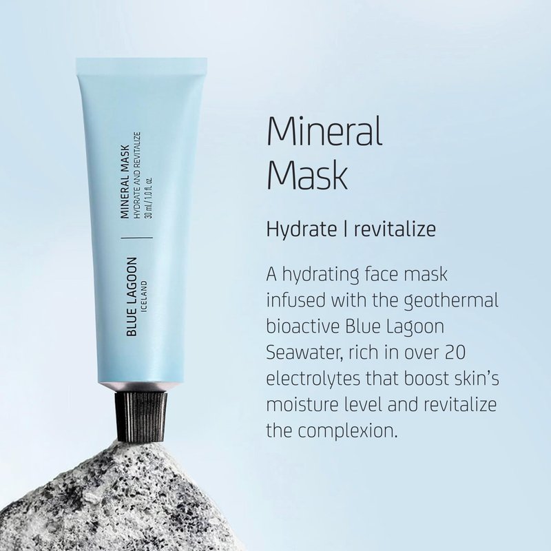Blue Lagoon Skin Science - Hydrating Overnight Mineral Face Mask - Hydrating Face Mask - Overnight Mask - Moisturizing Face Mask - Overnight Face Mask - Bioactive Icelandic Skincare (1 fl oz | 30 ml)