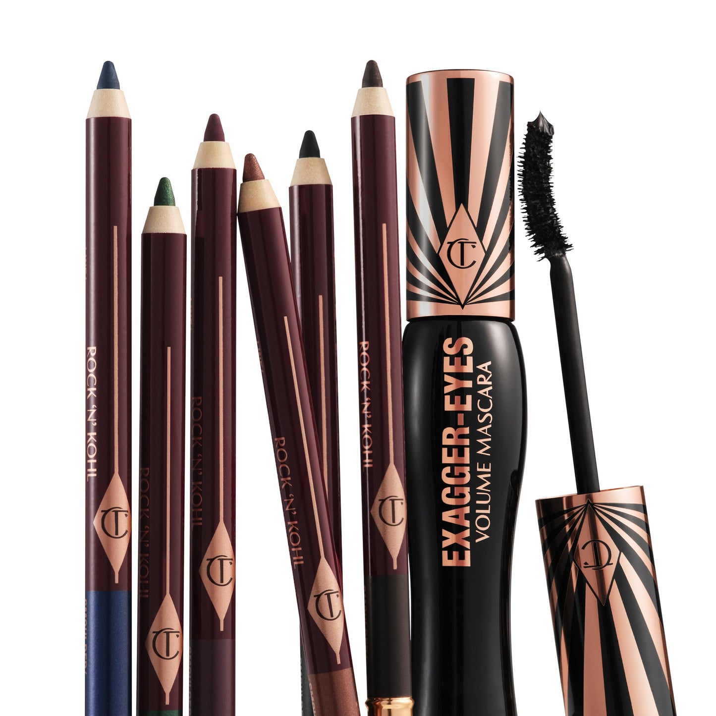 Charlotte Tilbury Rock 'N' Kohl Eyeliner Pencil - Waterproof Eyeliner with a Precision Smudger Tip - Infused with an Enhanced Kajal Formula for Sultry, Smokey Eyes - Hypnotic Peacock