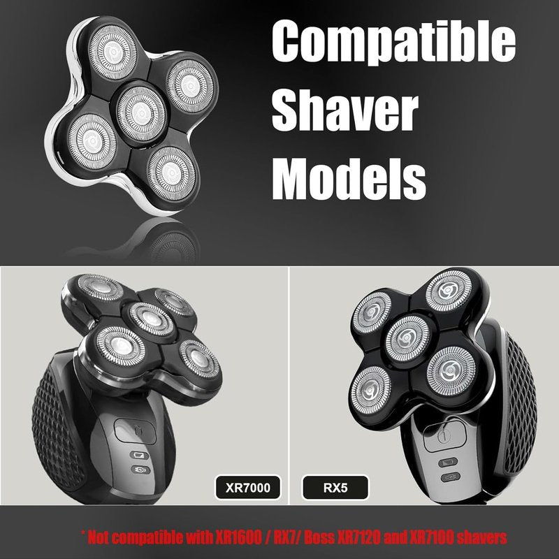 Balder Pro Shaver Replacement Heads - Compatible with Remington XR7000/XR1500/XR1501 | 3-Pack for Bald Men