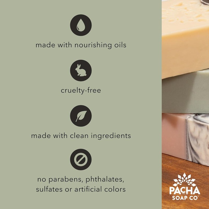 Pacha Soap Co. Liquid Hand Soap - Hydrating Vanilla & Sage, Clean Ingredients | 2-Pack (12.5 fl oz Bottle, 32 fl oz Refill)