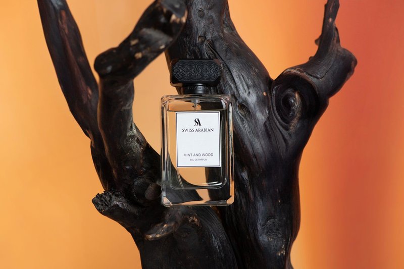 Swiss Arabian Mint and Wood for Men - Sophisticated Modern Man's Fragrance - Spicy, Woody Fragrance with Lemon, Cardamom, and Tonka Bean - 3.4 oz