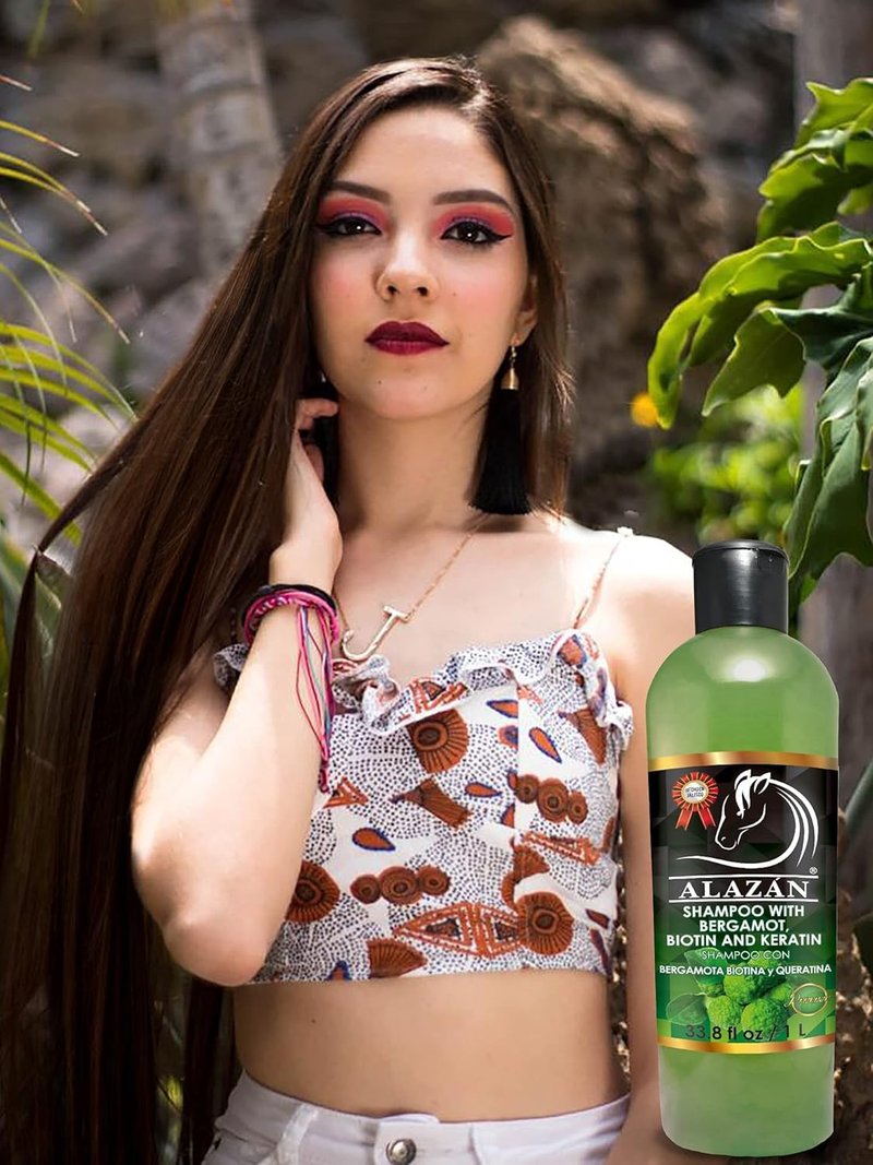Alazán Horse Shampoo for Human Use - Bergamot, Biotin & Keratin Infused | Nourishing Hair Care