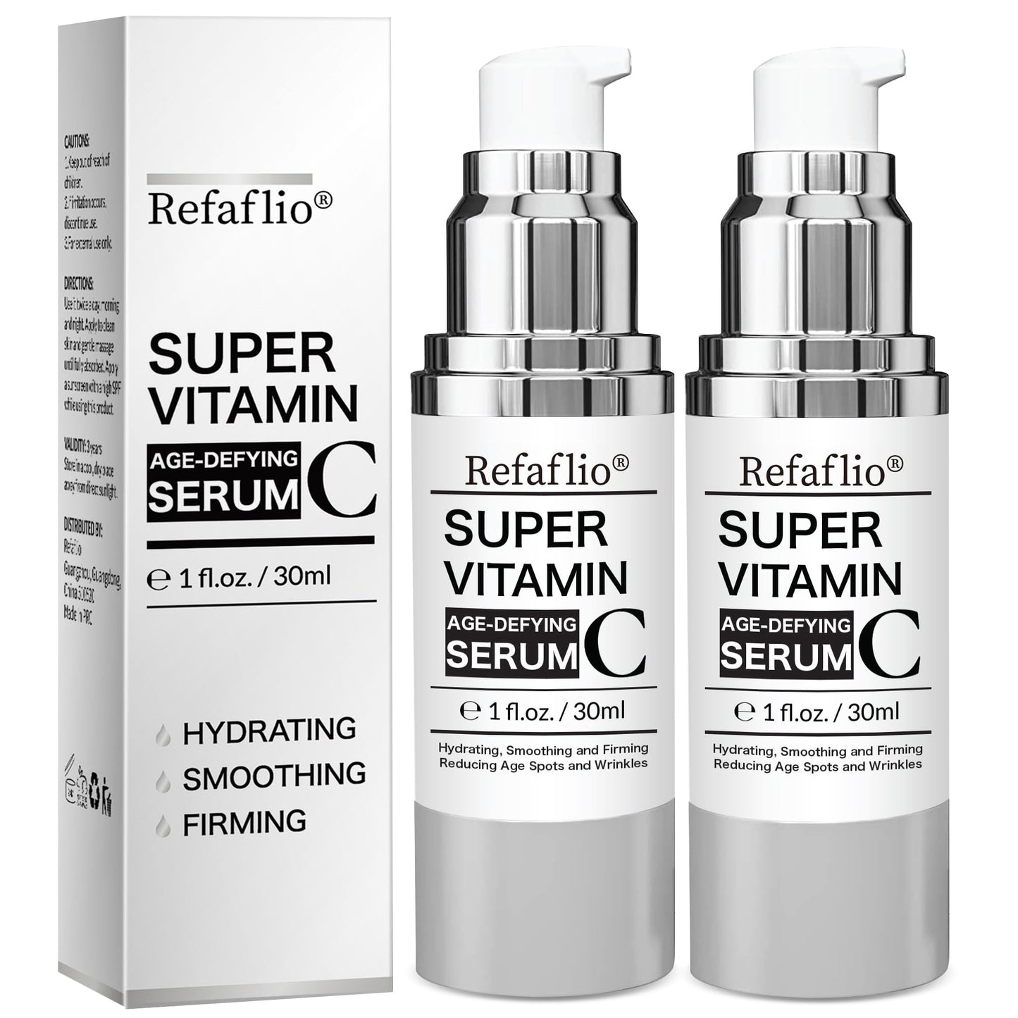 Super Vitamin C Serum for Women over 70, Wrinkle Cream for Face, Anti Aging Cream, Hydrates, Softens, Lifts and Firms Super Vitamin C Serum (60ml, Orange)