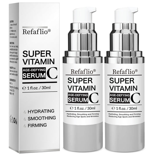 Super Vitamin C Serum for Women over 70, Wrinkle Cream for Face, Anti Aging Cream, Hydrates, Softens, Lifts and Firms Super Vitamin C Serum (60ml, Orange)