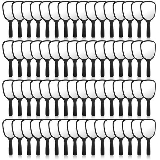 Namalu 60 Pcs Hand Held Mirror with Handle Bulk Small Travel Makeup Compact Mirrors for Girls Women Men Party Favors Gifts 7.08 x 3.14 Inch