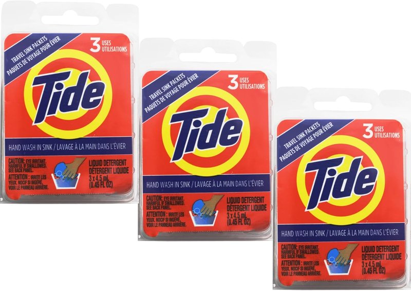 Tide Laundry Detergent Sink Packs - Cleans 3 Loads | Convenient 3-Pack