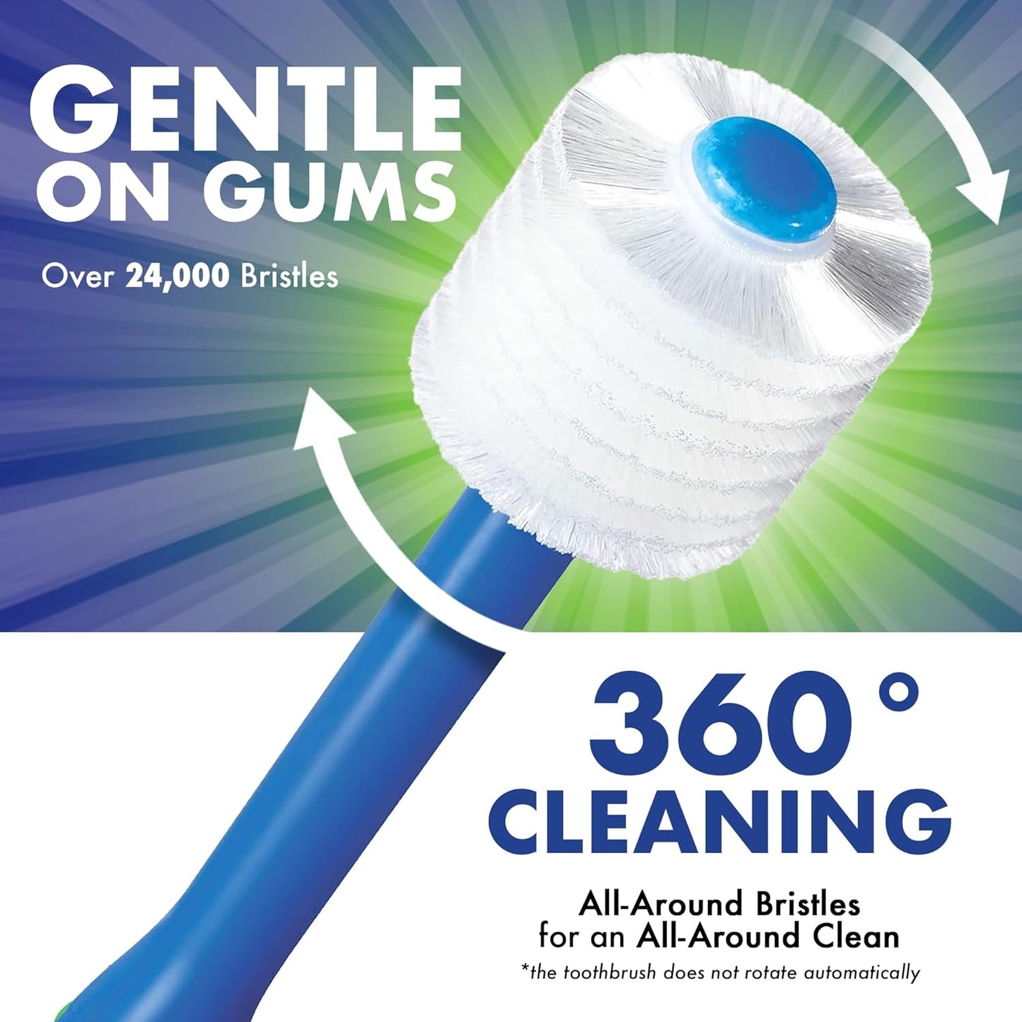 Baby Toothbrush - Soft Bristles for Gentle Cleaning | Easy Grip for Ages 0-2, Blue, 1 Pack