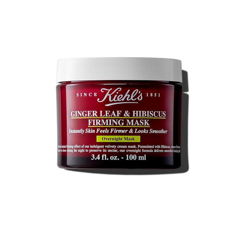 Kiehl's Ginger Leaf & Hibiscus Firming Overnight Face Mask | Anti-Aging, Smooths & Firms Skin - 3.4 fl oz