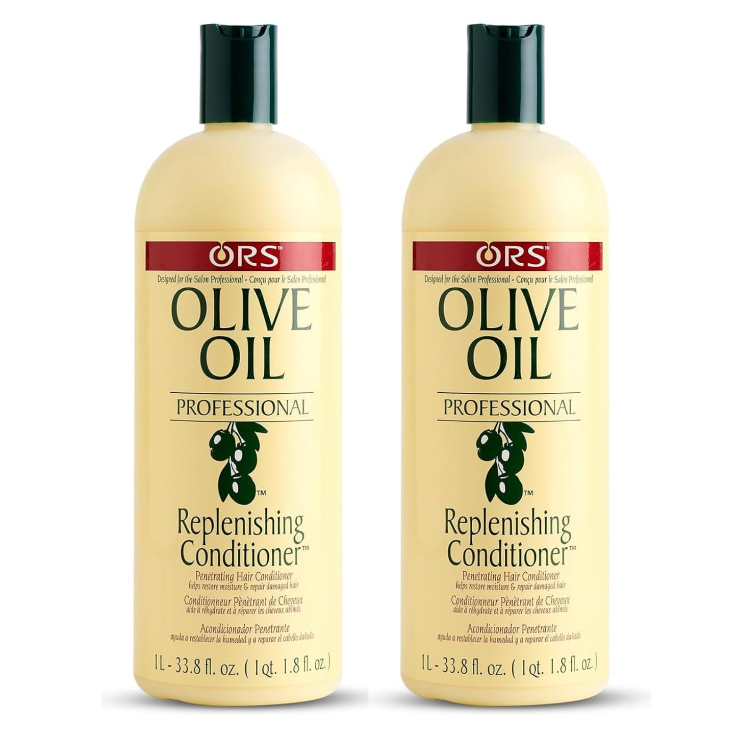 ORS Olive Oil Professional Replenishing Conditioner 33.8 Ounces (Pack of 2)