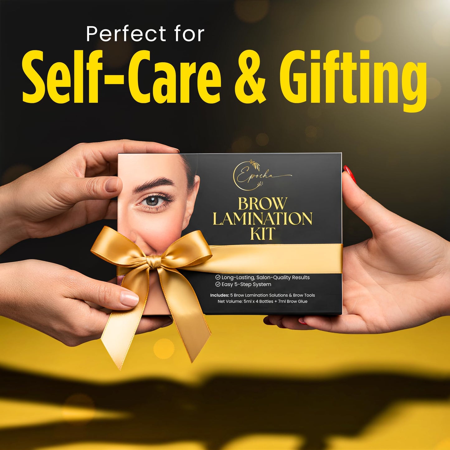 Professional Brow Lamination Kit – Salon-Quality Results at Home | DIY Eyebrow Lamination Kit for Fuller, Thicker, Fluffy Brows | Lasts Up to 6 Weeks | Easy to Use, Beginner-Friendly Brow Perm Kit