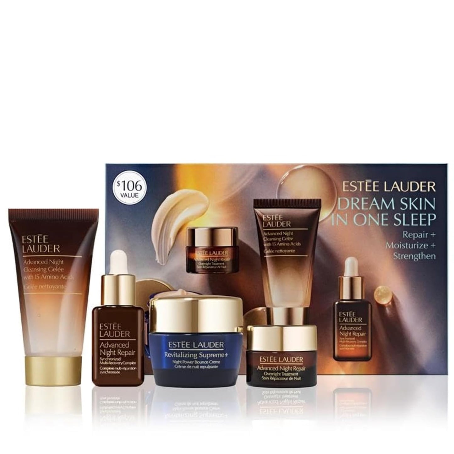 Estée Lauder Dream Skin In One Sleep Skincare Set - Repair, Moisturize & Strengthen | 4-Piece Set