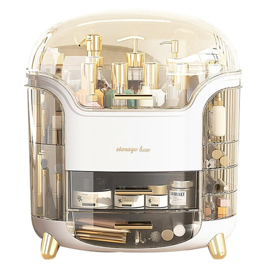 Omeily Upgrade Large Makeup Organizer Countertop Vanity Organizer Cosmetic Organizer Makeup Storage Box Bathroom Counter Organizer Perfume Skincare Organizers Gift Women Clear Design Easy Visibility