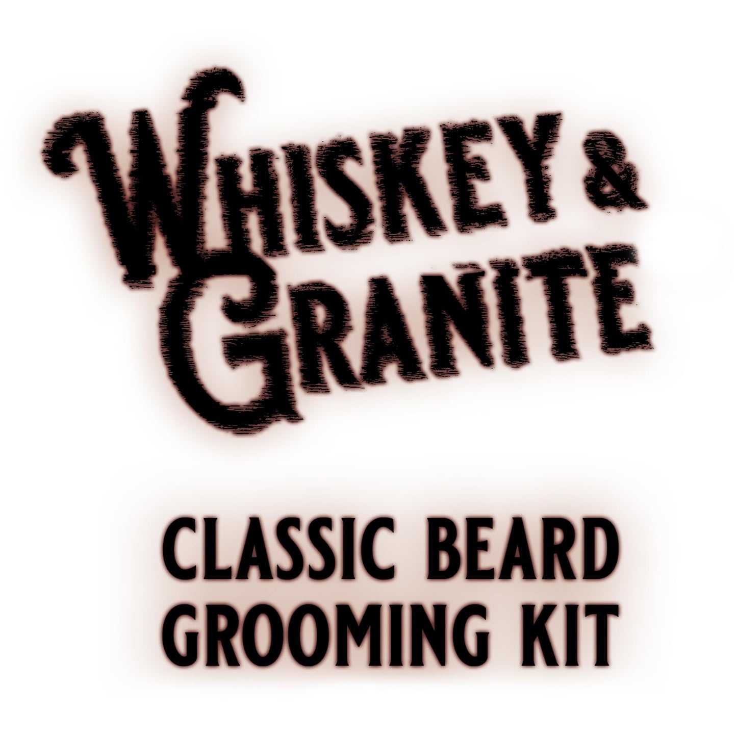 Whiskey & Granite Beard Kit for Men – 100% Natural Ingredients (Mountain Shine). Includes beard oil and balm, comb, brush, and scissors.