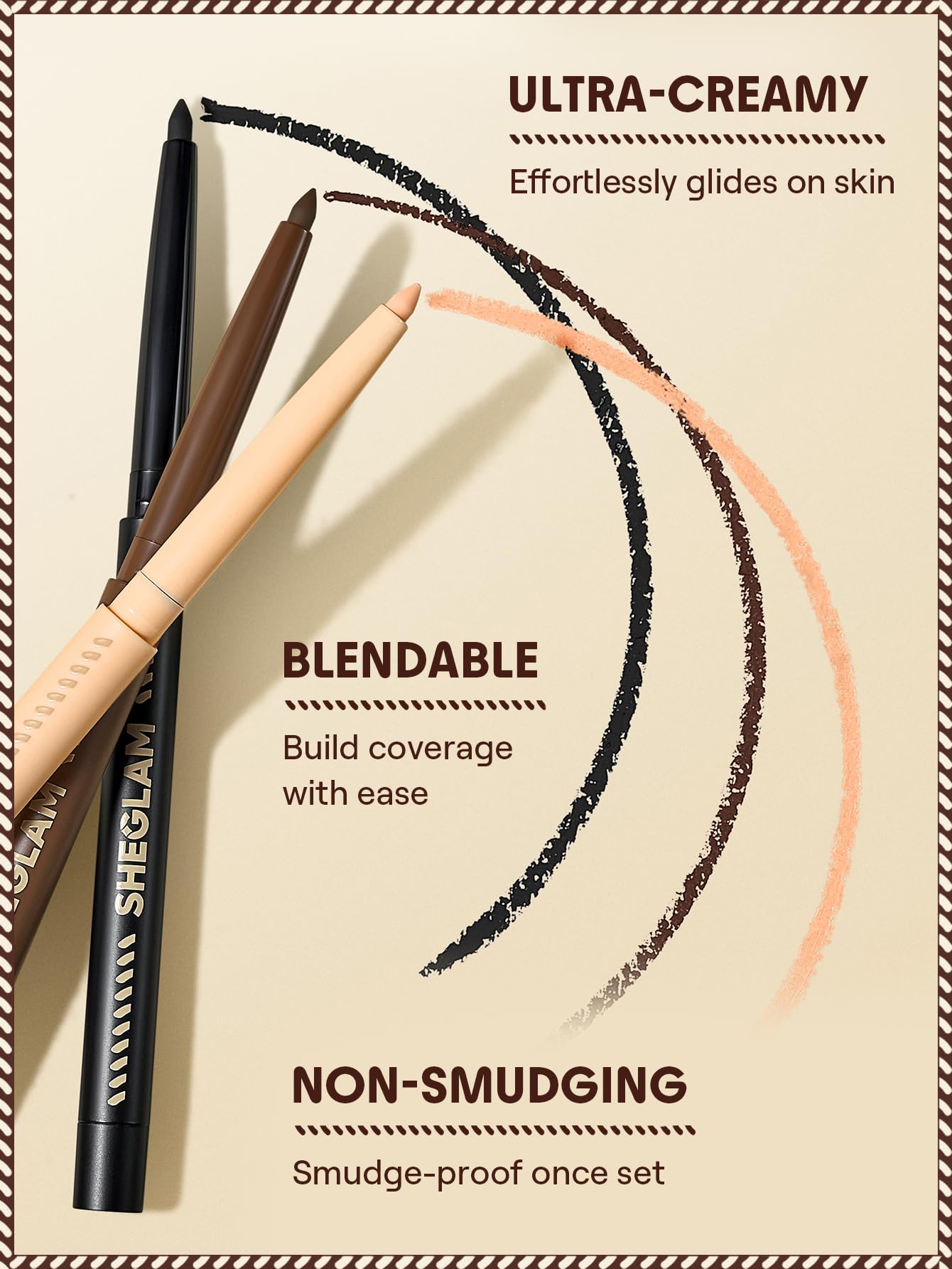 SHEGLAM Smoke Clouds Eyeliner Creamy Matte Finish Versatility - Jet Set