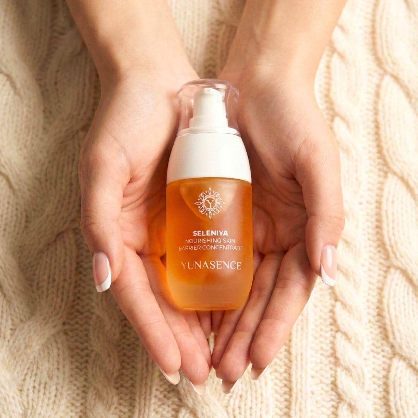 Yunasence SELENIYA Nourishing Skin Barrier Concentrate Oil, with Ceramide, Peptide, Microalgae, Selenium, 1oz For sensitive, compromised, thin, dry skin and rosacea.