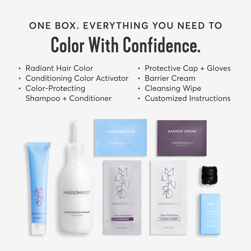 Madison Reed Radiant Hair Color Kit - 3.5NNN Darkest Brown-Black (Ravenna Brown), Permanent Hair Dye for Resistant Grays, 100% Gray Coverage | PPD-Free & Ammonia-Free, 1 Pack