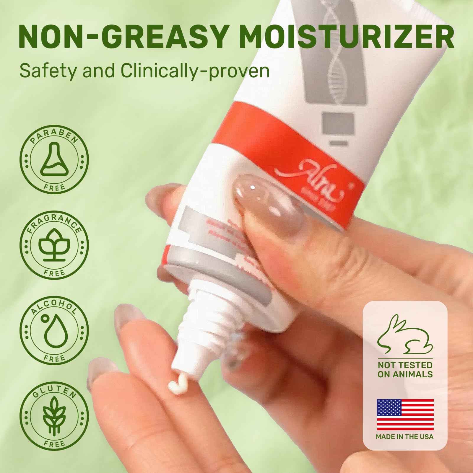 Alra Lotion for Extremely Dry Skin, Face, Hands & Body Cream Moisturizer with Aloe Vera Gel + Lanolin Oil + VE, Itch Relief, After Sun Lotion with Hydrate, Soothe, Cool Benefits, Fragrance free, 4 oz