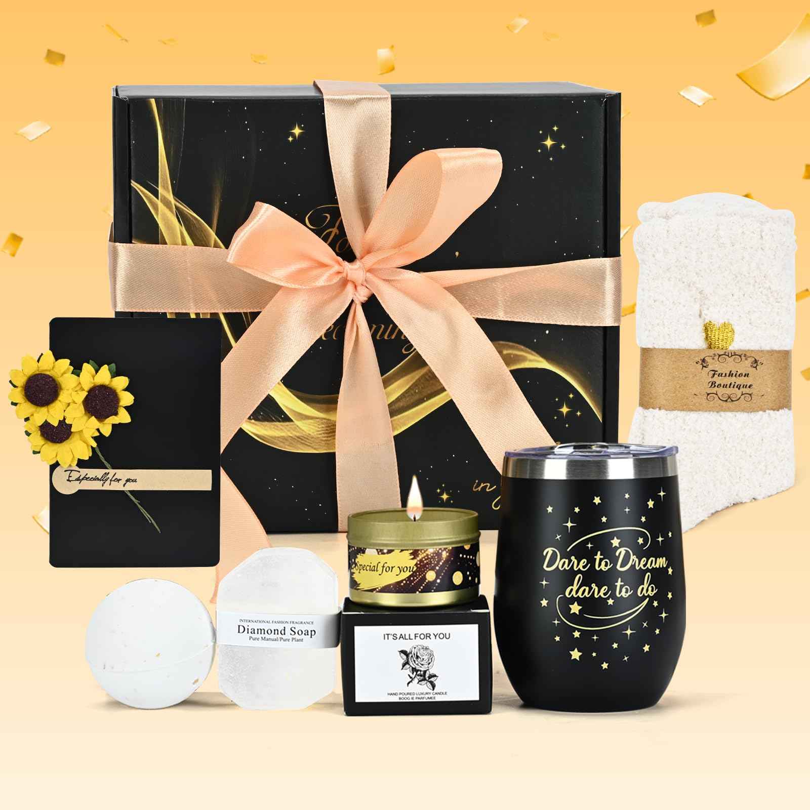 Birthday Gifts for Women, Gift Basket for Relaxing Spa, Unique Gifts for Her, Friends, Mom, Sister, Coworker, Wife, Girlfriend,teenage girl gifts