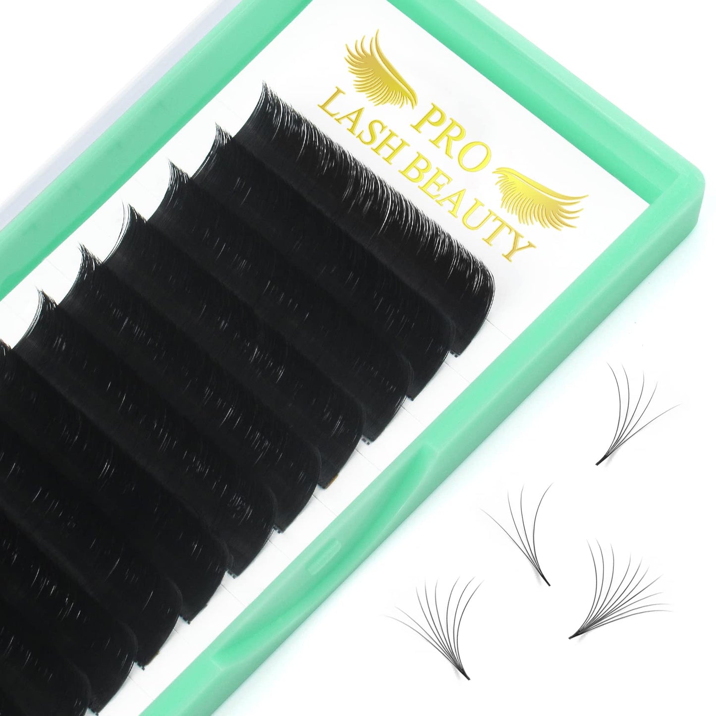 Easy Fan Volume Lashes D-0.10-9-16 Volume Lash Extensions Flowering Lash Extensions Rapid Blooming .03 .05 .07 .10 Lashes Rapid Blooming Eyelash Extensions C D curl(DD-0.03,9-16mix)